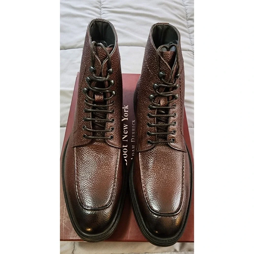 To Boot New York® (Women's 7.5 M) Ivan™ Lace-Up Scotch Leather Ankle Boot - $475